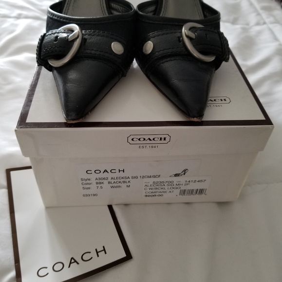 Coach Fabric D'Orsay Kitten Heels - Picture 7 of 7